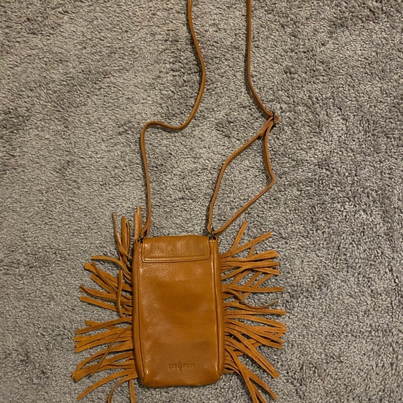 Day & Mood Cellphone Crossbody in Cognac - Picture 3 of 6